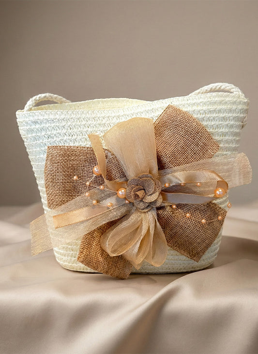 Soft Pearl Straw Bag