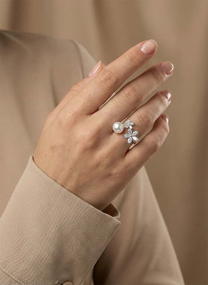 Golden Rose & Loulou Ring