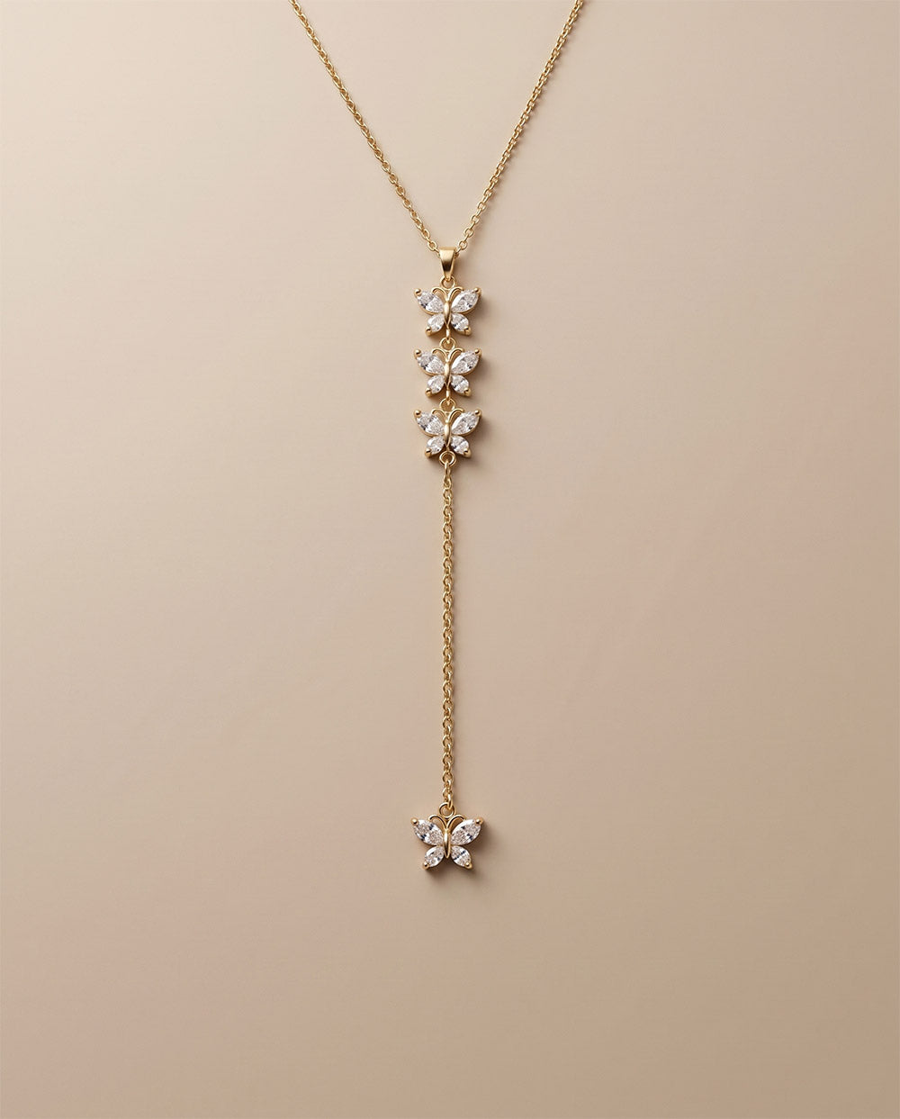 Butterfly Drop Necklace