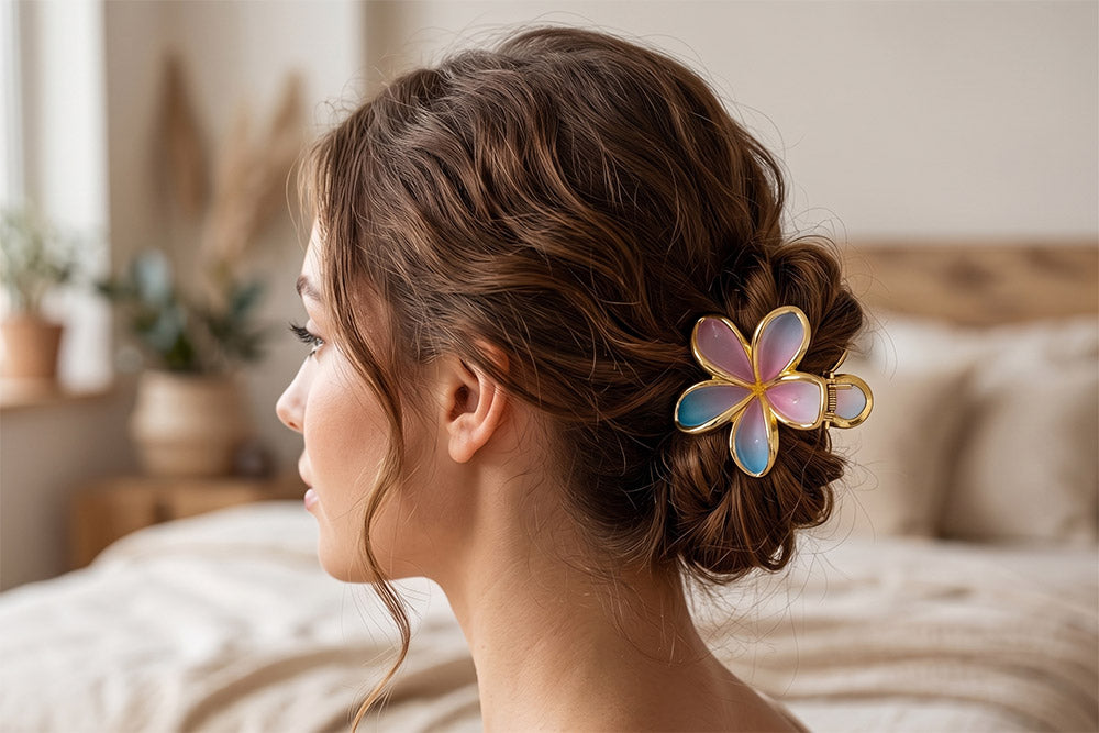 Flower Hair Claw Clip
