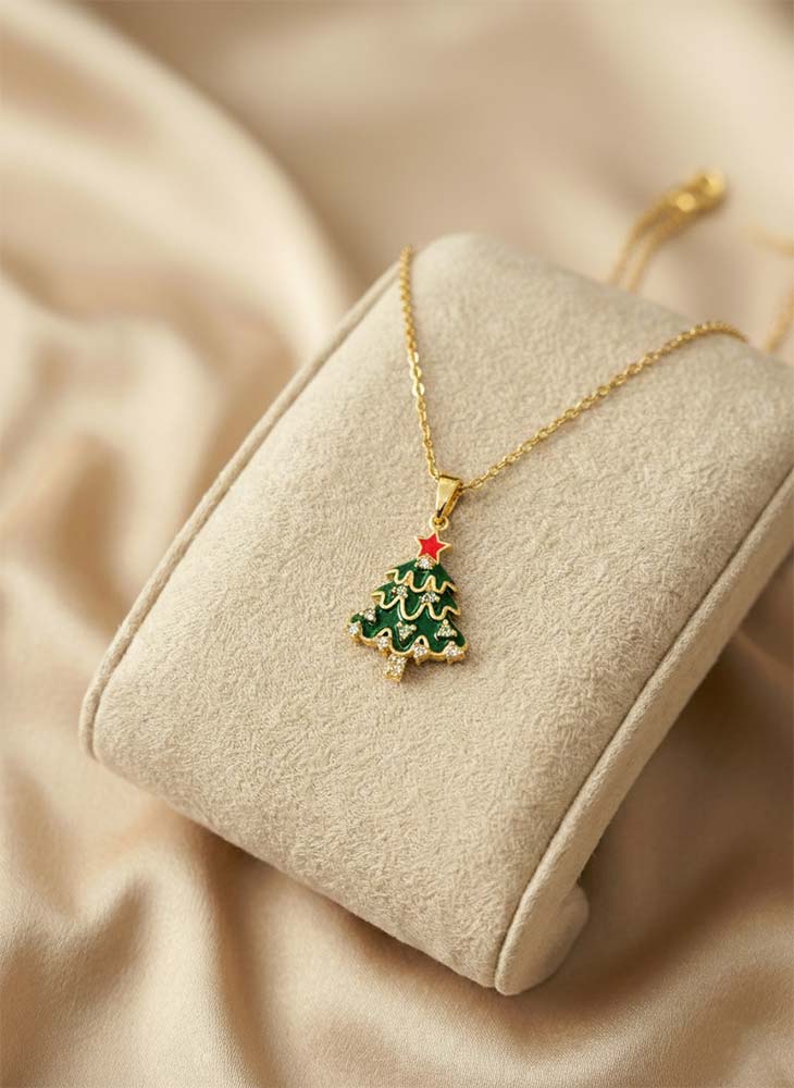 Christmas Tree Necklace