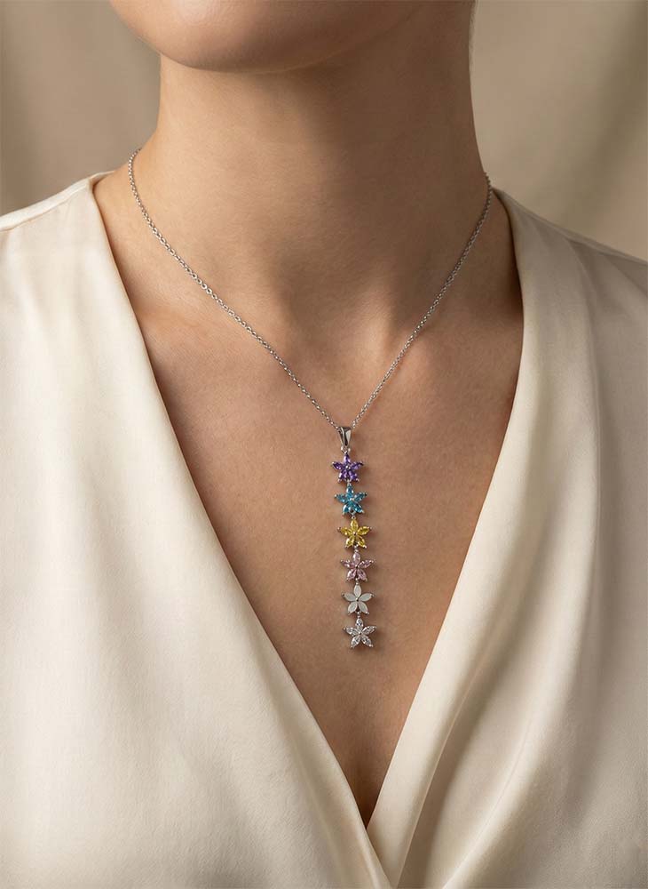 Colorful Flower Necklace