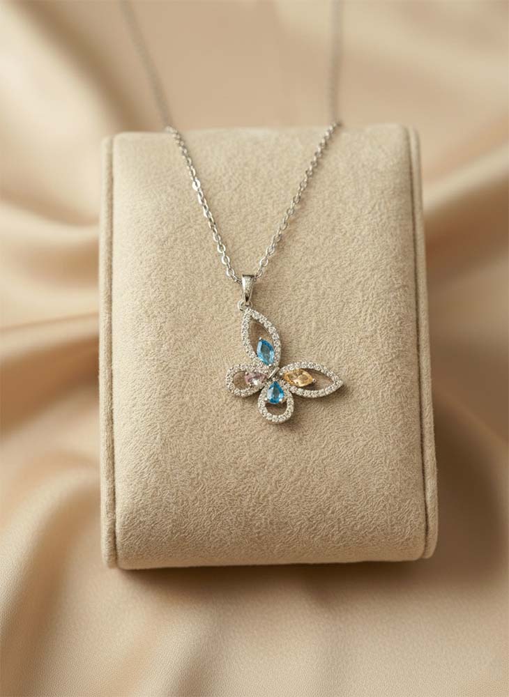 Colorful Butterfly Necklace