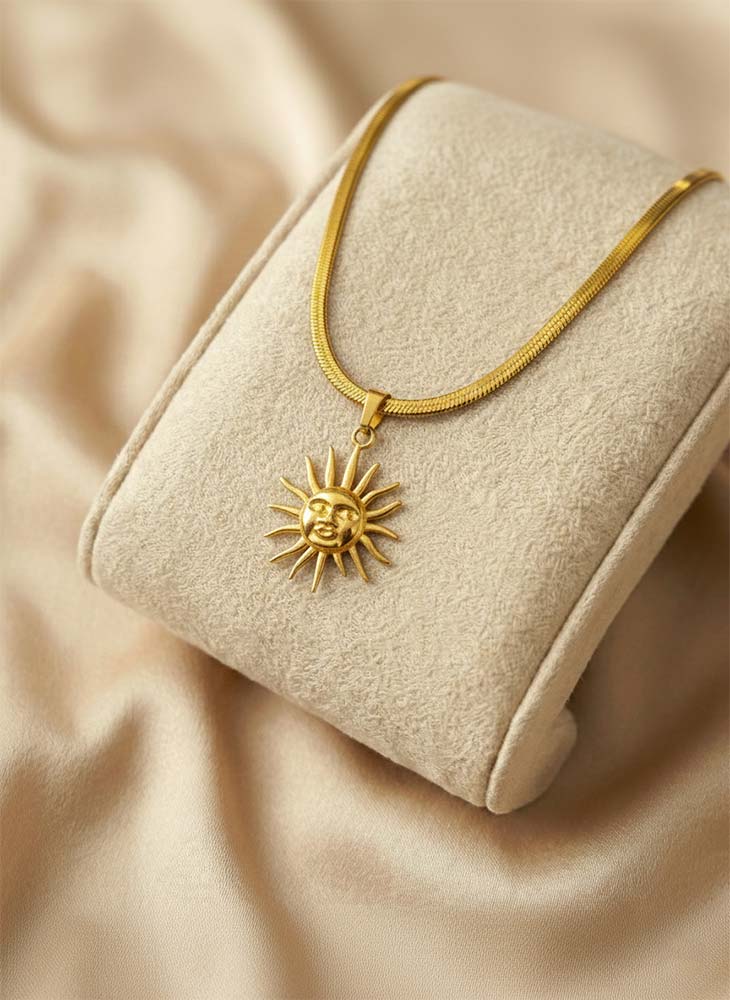 Sun Pendant Necklace