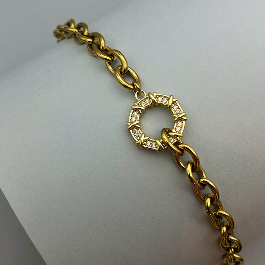 Circle Strass Bracelet