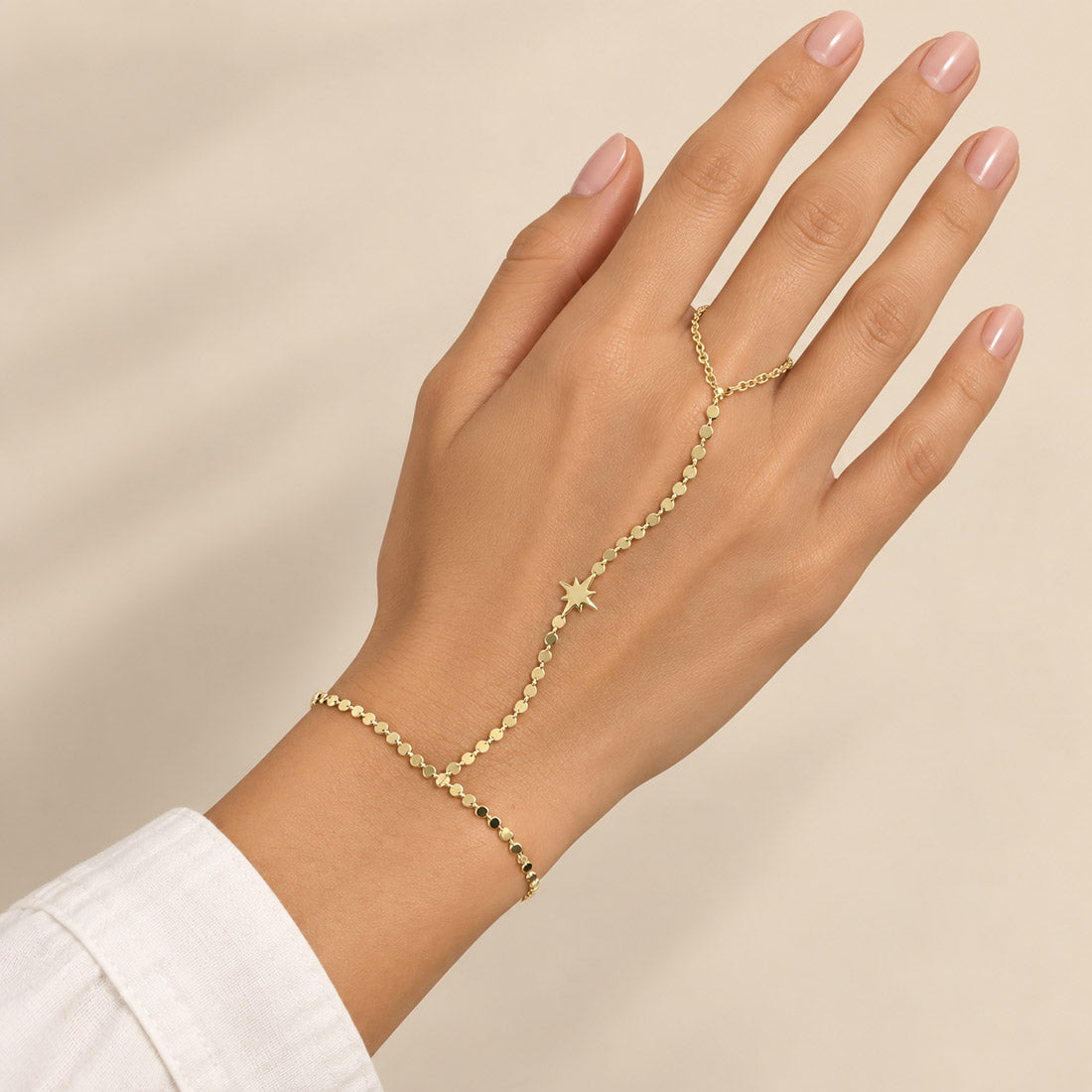 Starburst Hand Chain - Gold