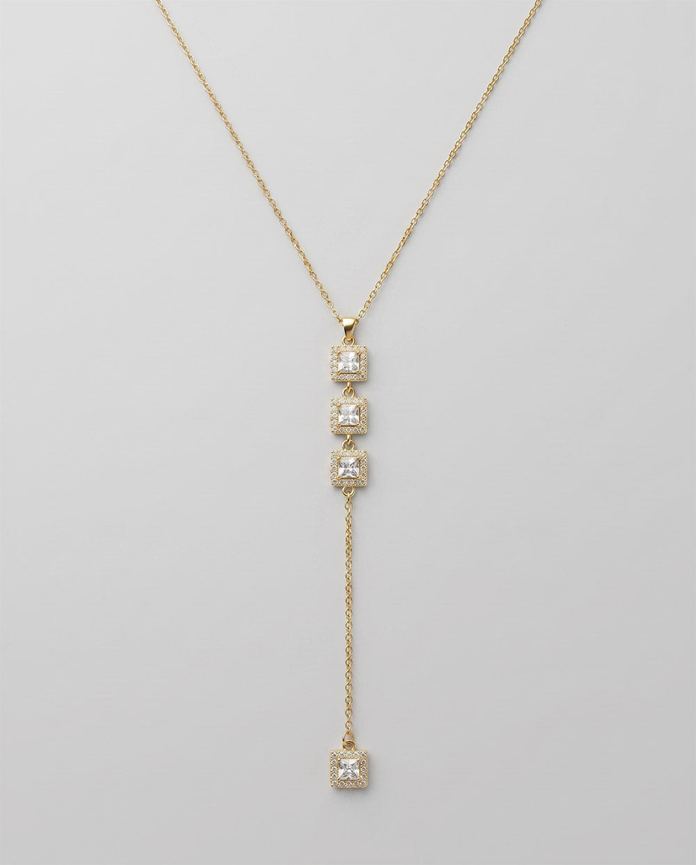 Dropped Squares Necklace
