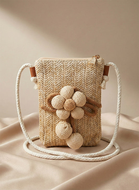 Soft Pearl Straw Bag