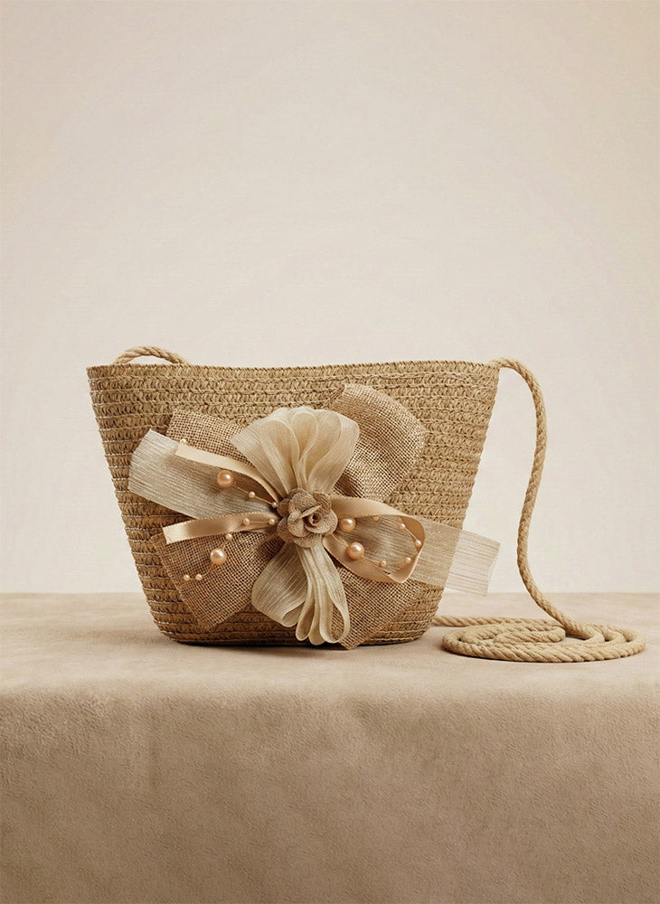 Soft Pearl Straw Bag