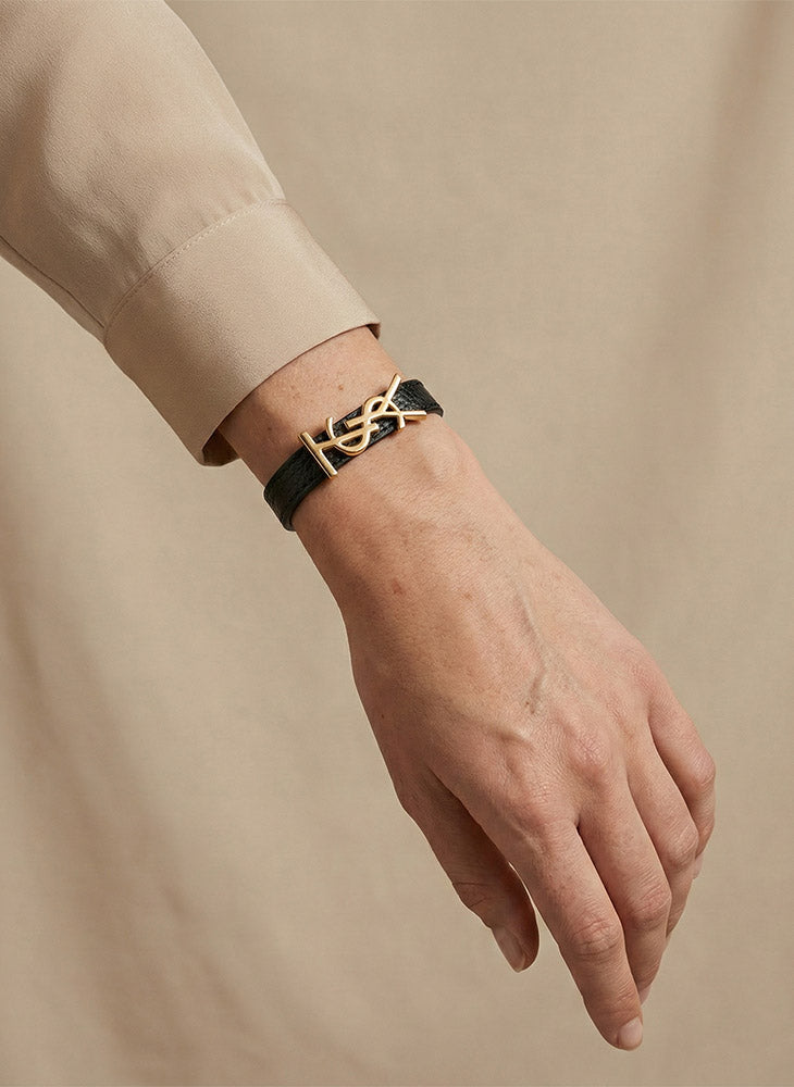 Leather YSL Style Bracelet
