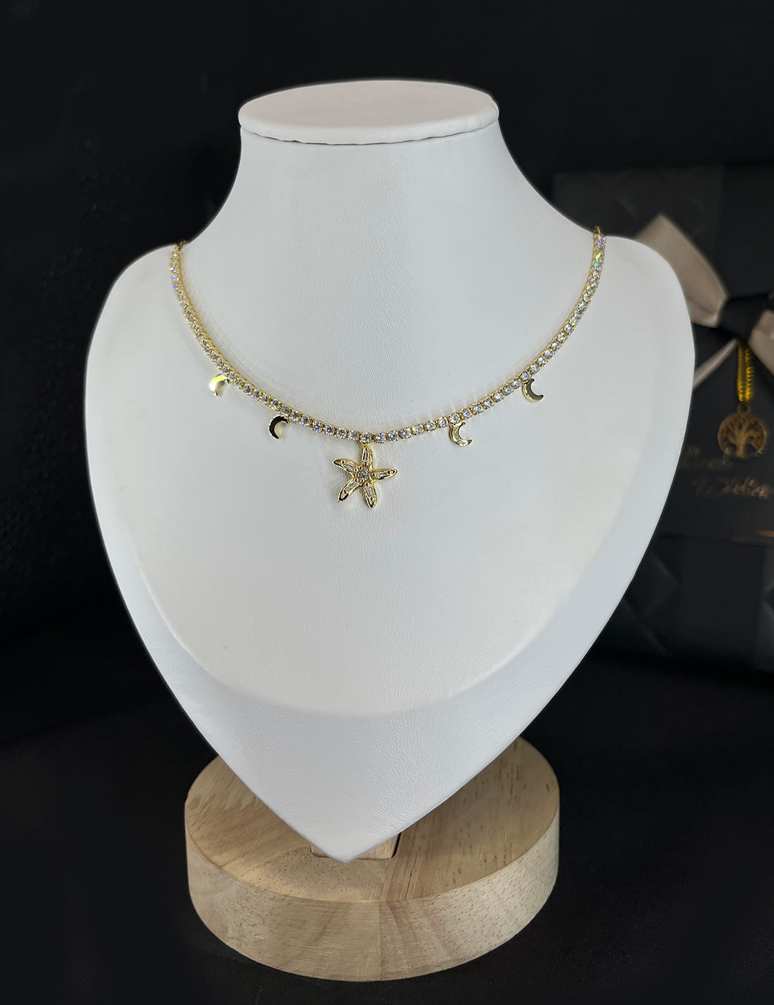 Star gold plated necklace