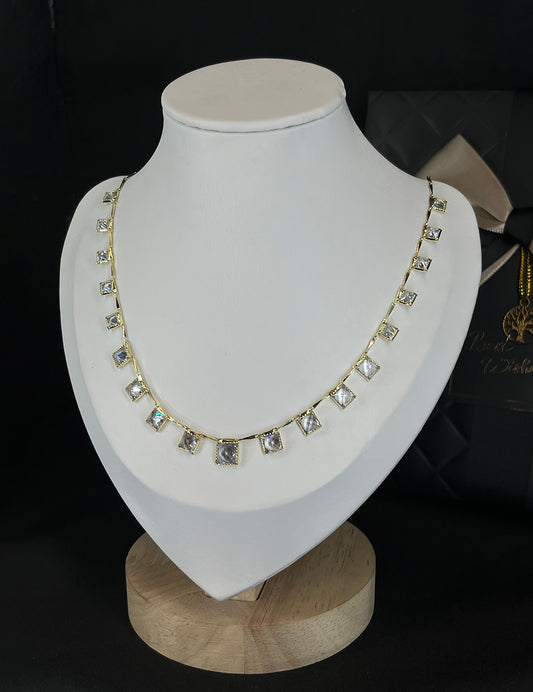 Crystal Drops Necklace