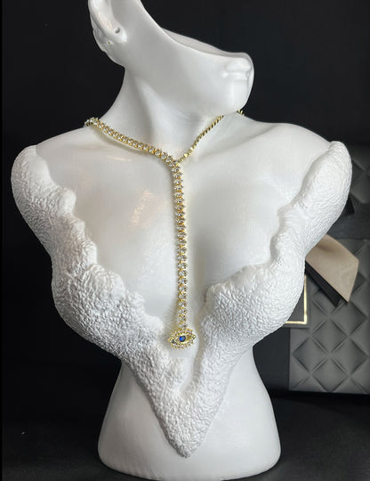 Blue Iris Necklace