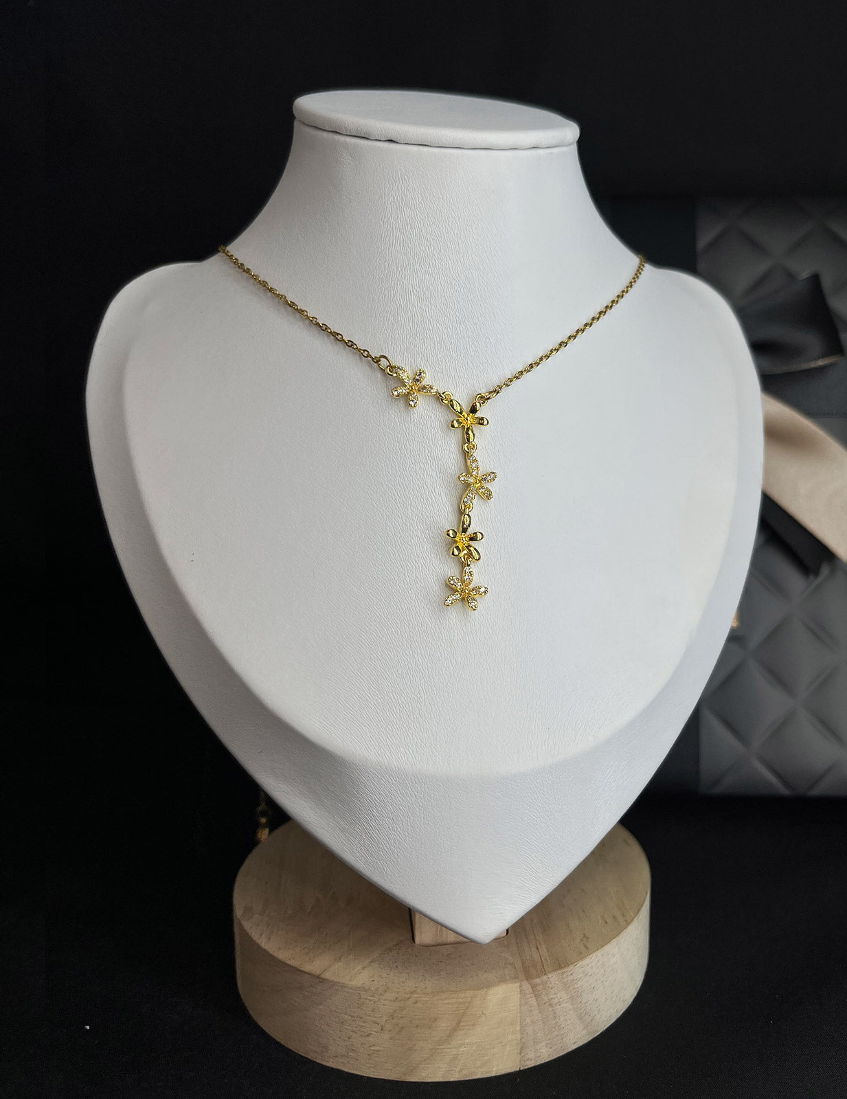 Junior Flowers Long Chain Necklace