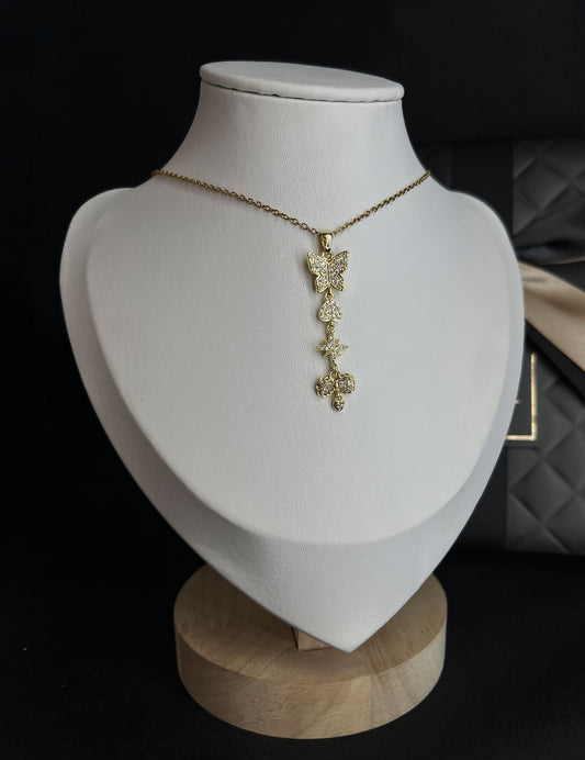 Butterfly Long Chain Necklace