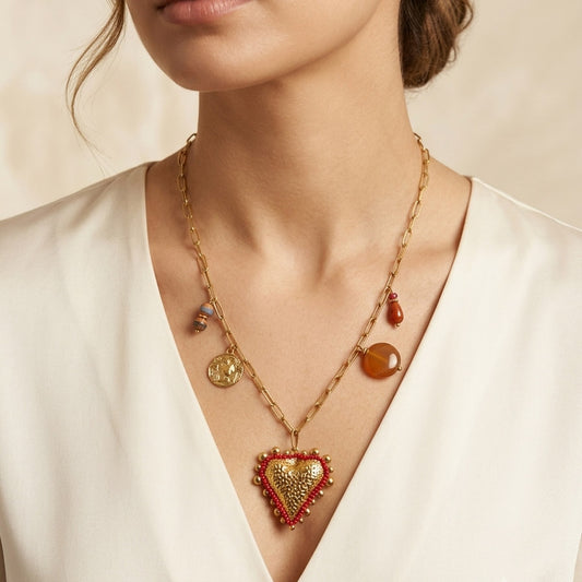 Heart Stone Necklace