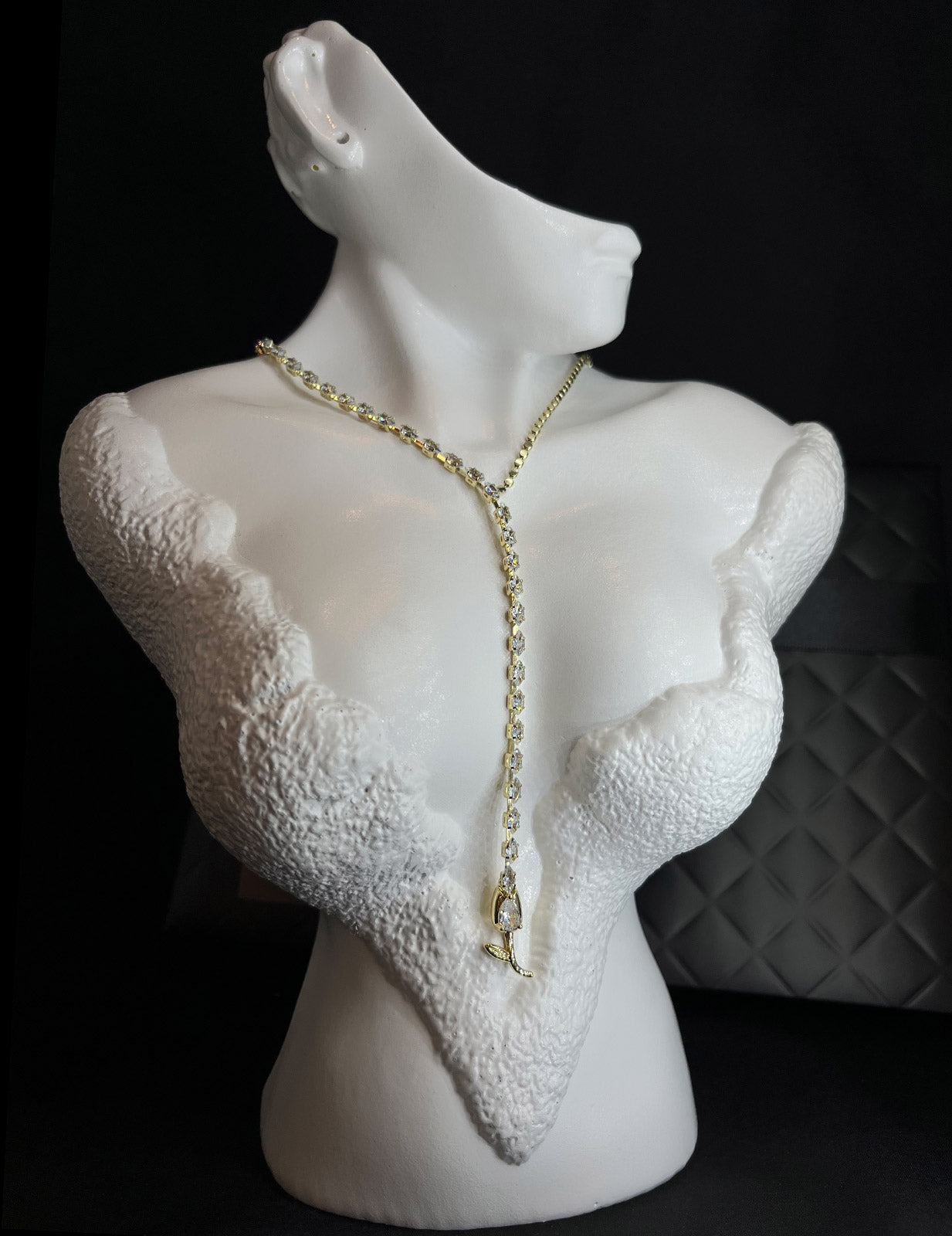 Flower Drop Necklace