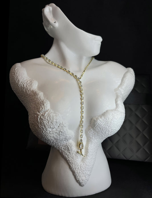 Flower Drop Necklace