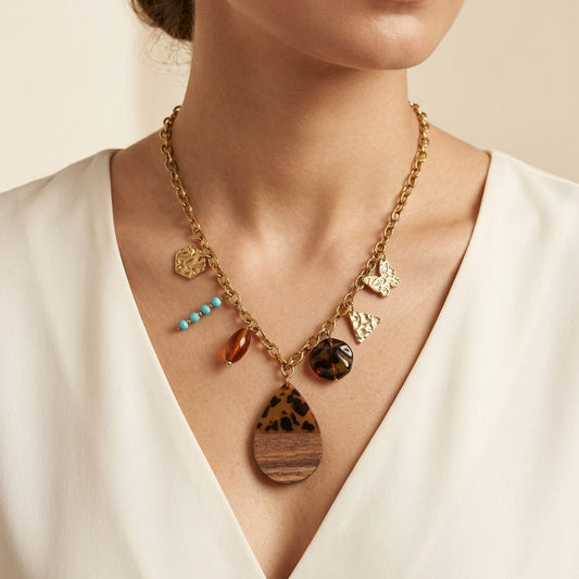Tiger Charm Necklace
