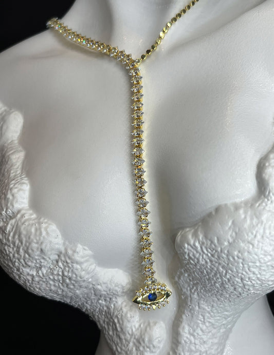 Blue Iris Necklace