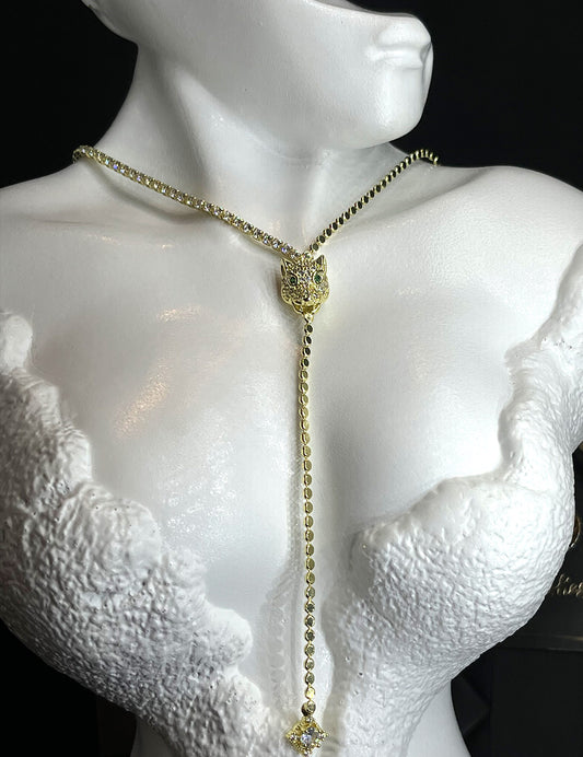 Crystal Jaguar Necklace