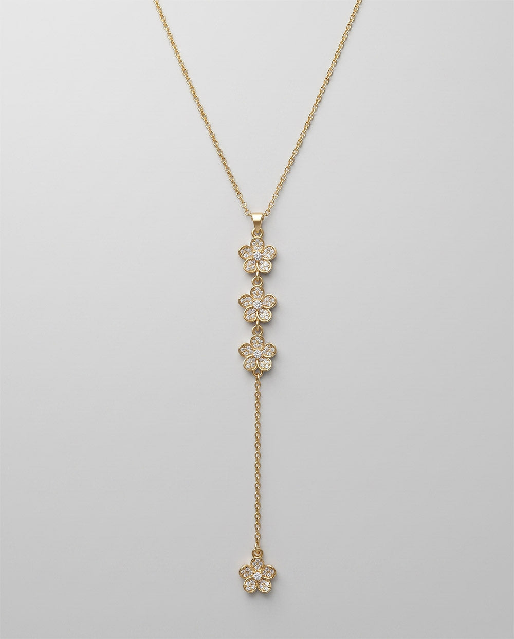 Flower Drop Necklace