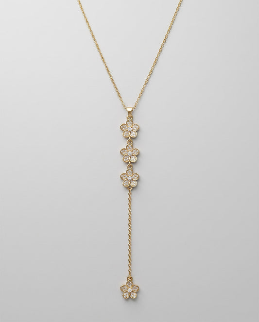 Flower Drop Necklace