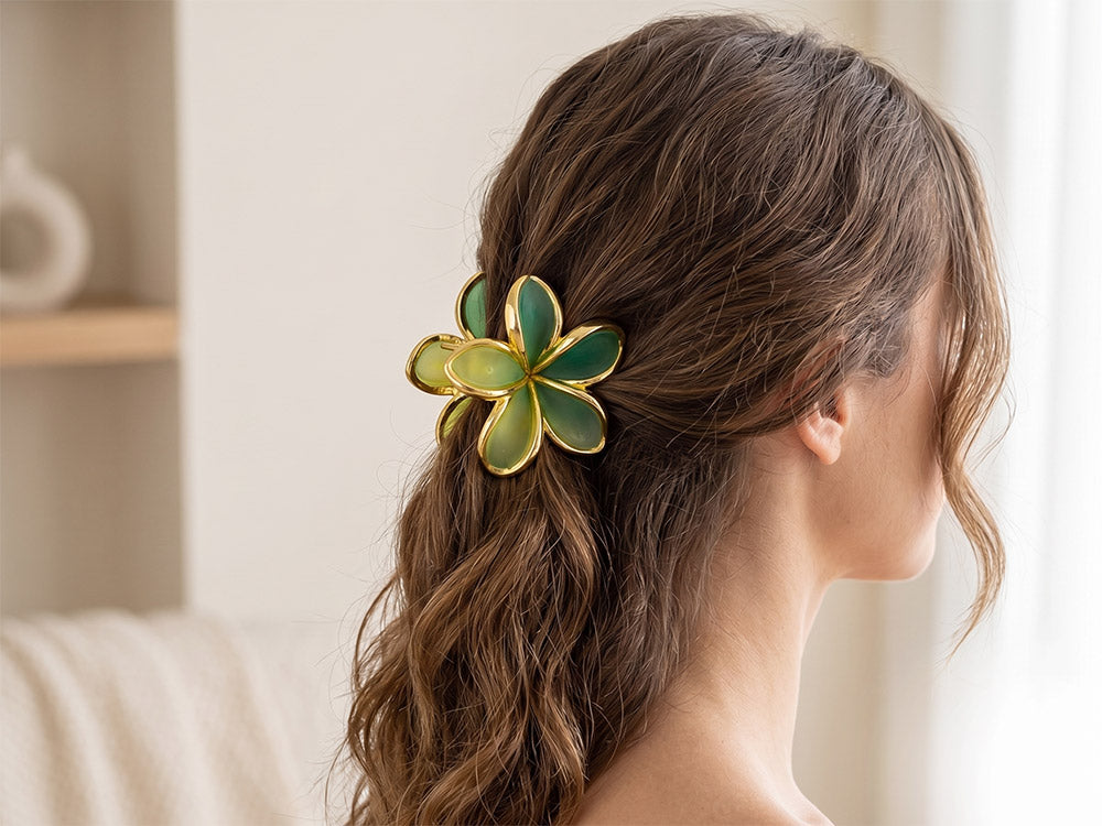 Flower Hair Claw Clip