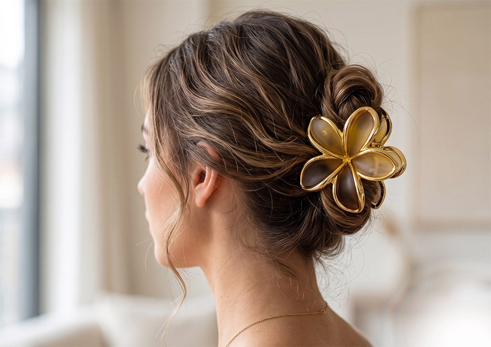 Flower Hair Claw Clip