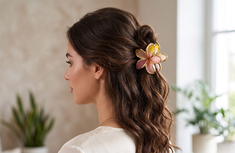 Flower Hair Claw Clip