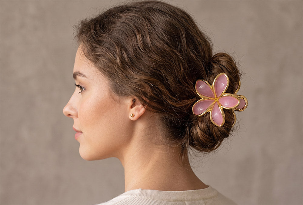 Flower Hair Claw Clip