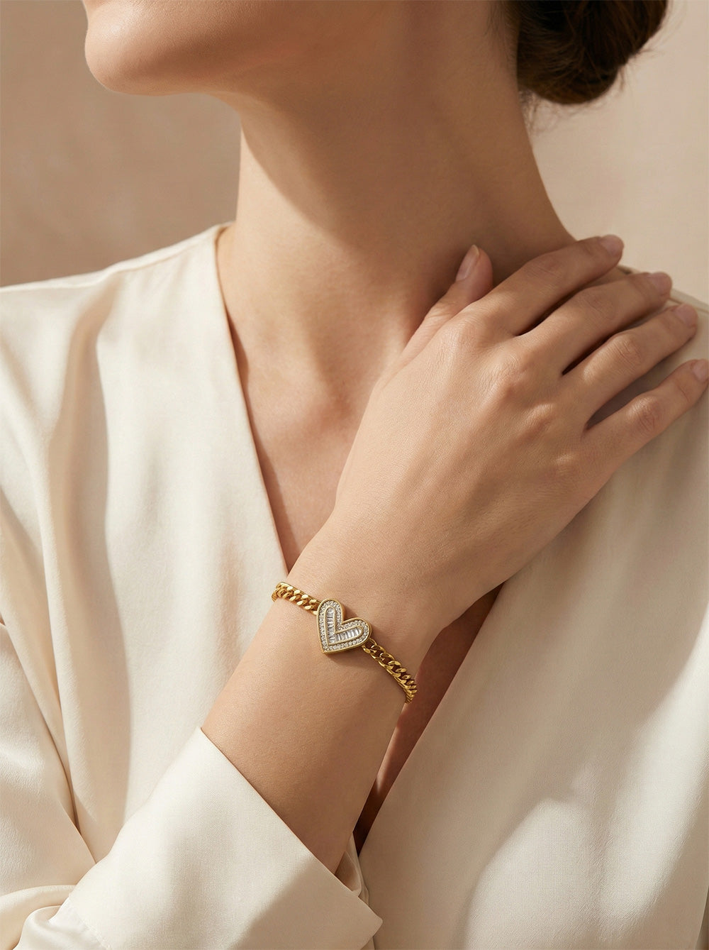 Lapis Heart Bracelet