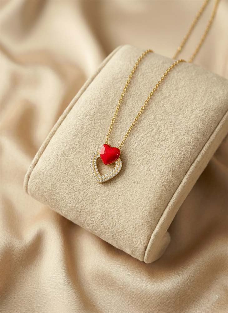 Two Hearts Necklace