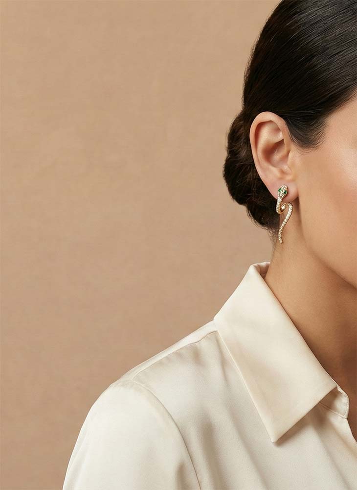 Snake Gear Earrings