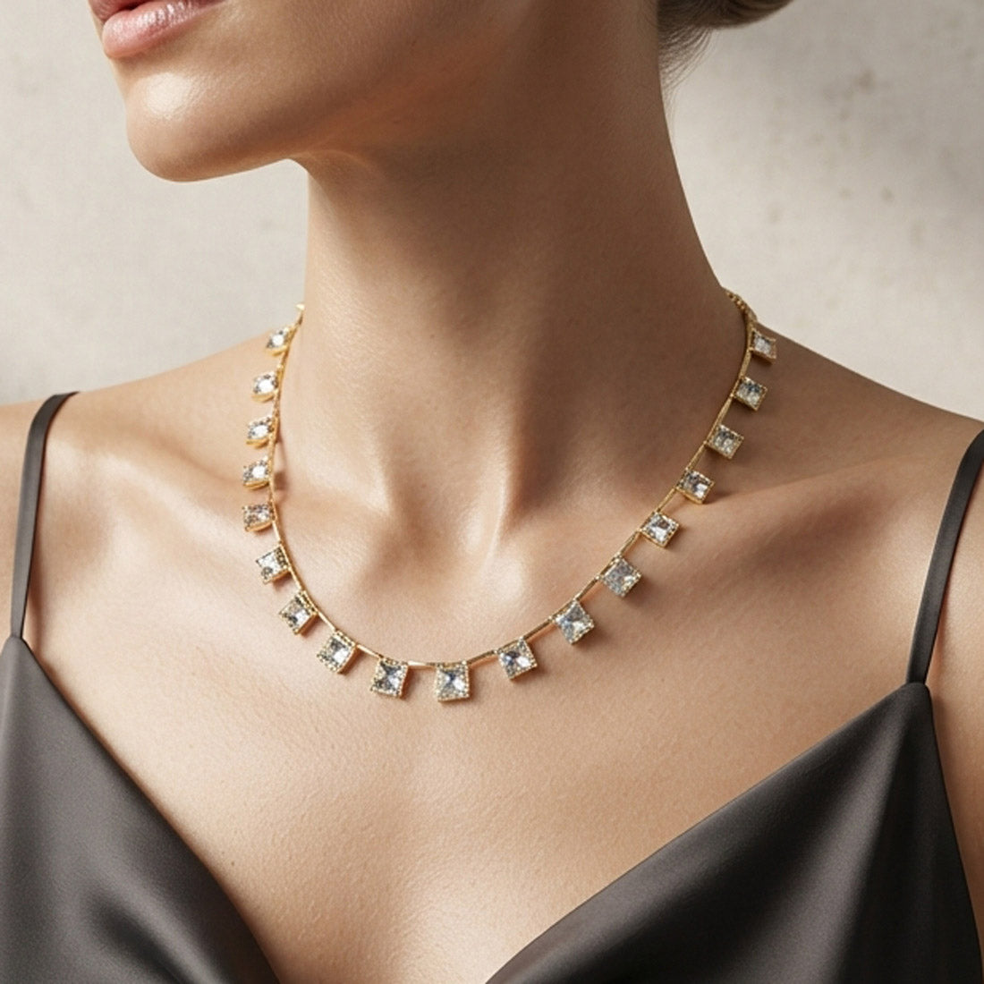 Crystal Drops Necklace