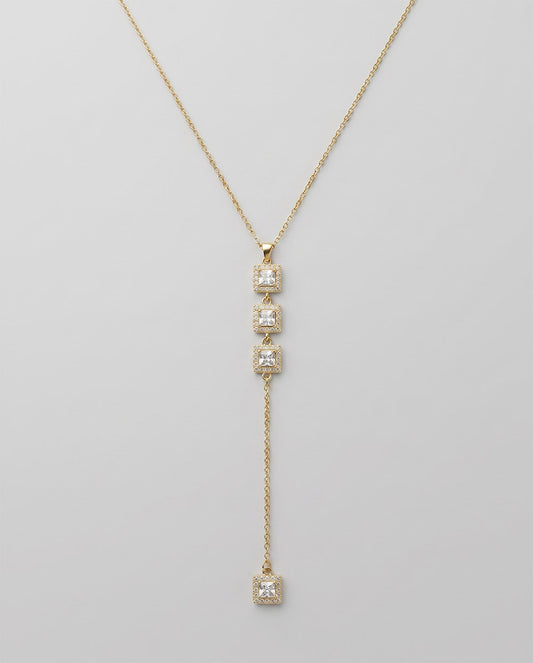 Dropped Squares Necklace