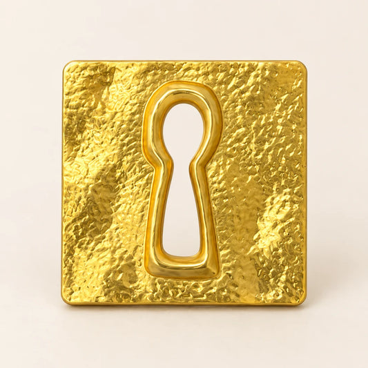Secret Keyhole Brooch stainless steel brooch in Gold