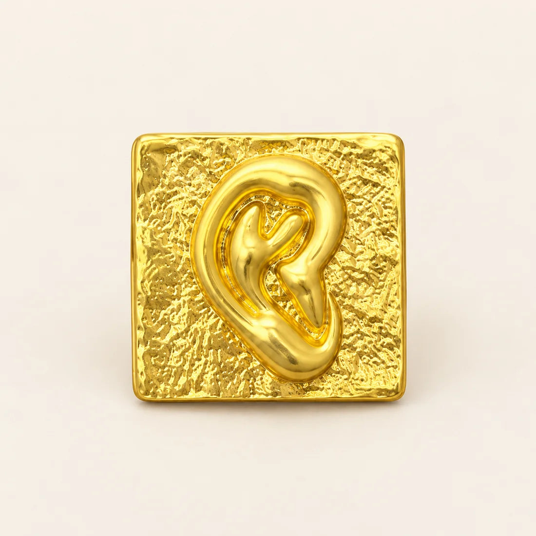 Golden Whisper Brooch stainless steel brooch in Gold