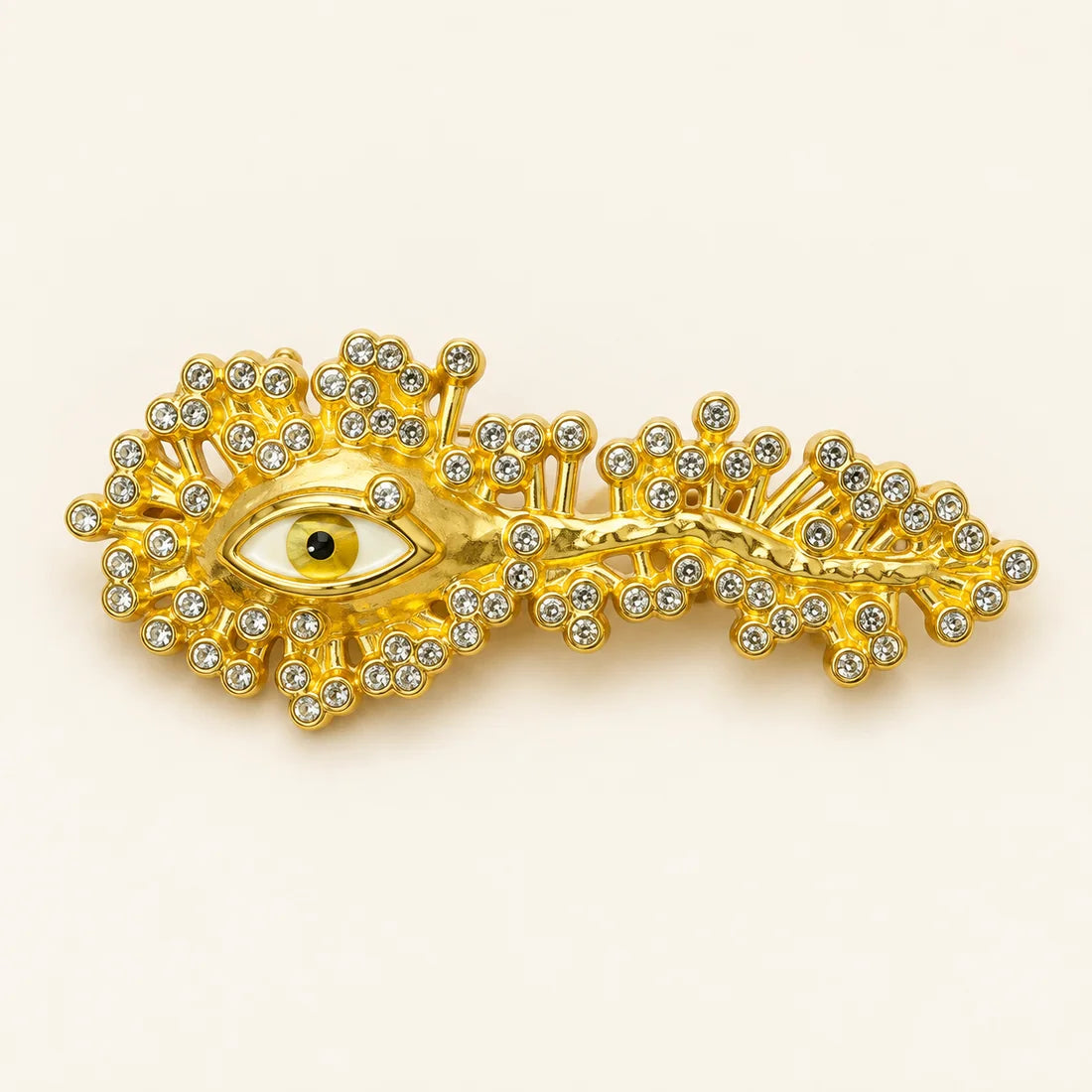 Celestial Key Brooch stainless steel brooch in Gold, Yellow, White