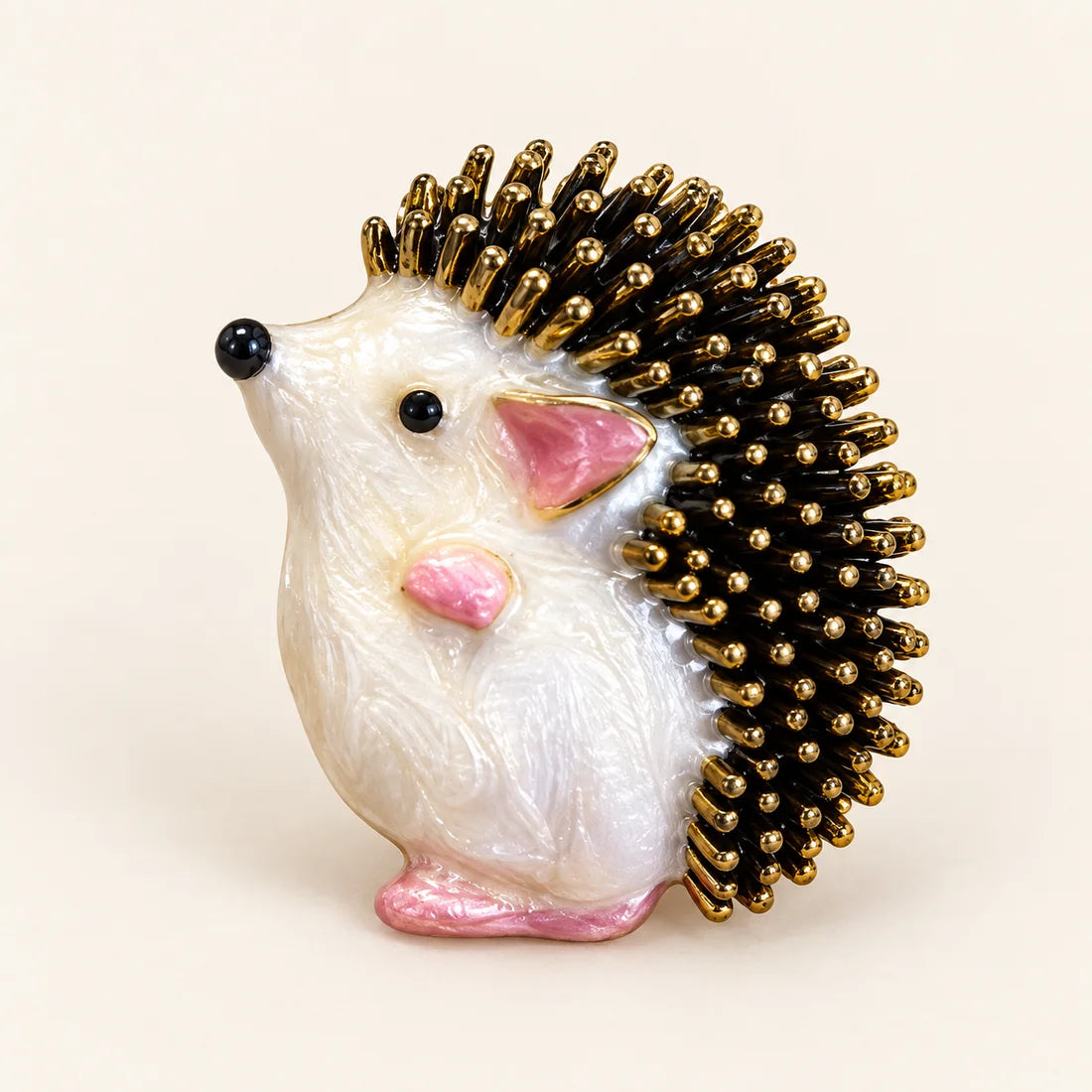 Woodland Pearl Brooch stainless steel brooch in White, Black, Pink, Gold